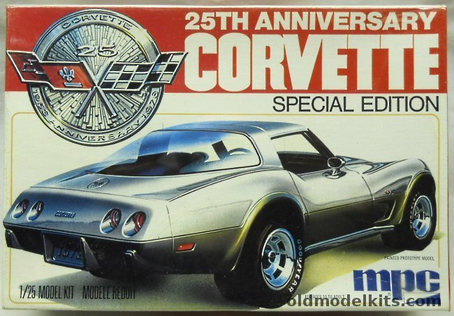 MPC 1/25 Chevrolet 1978 Corvette 25th Anniversary Special Edition, 1-3708 plastic model kit